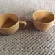 Series of 4 sandstone cups