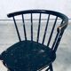Mid-Century Scandinavian Design Curved Spindle Back Side Chair, Denmark, 1960s
