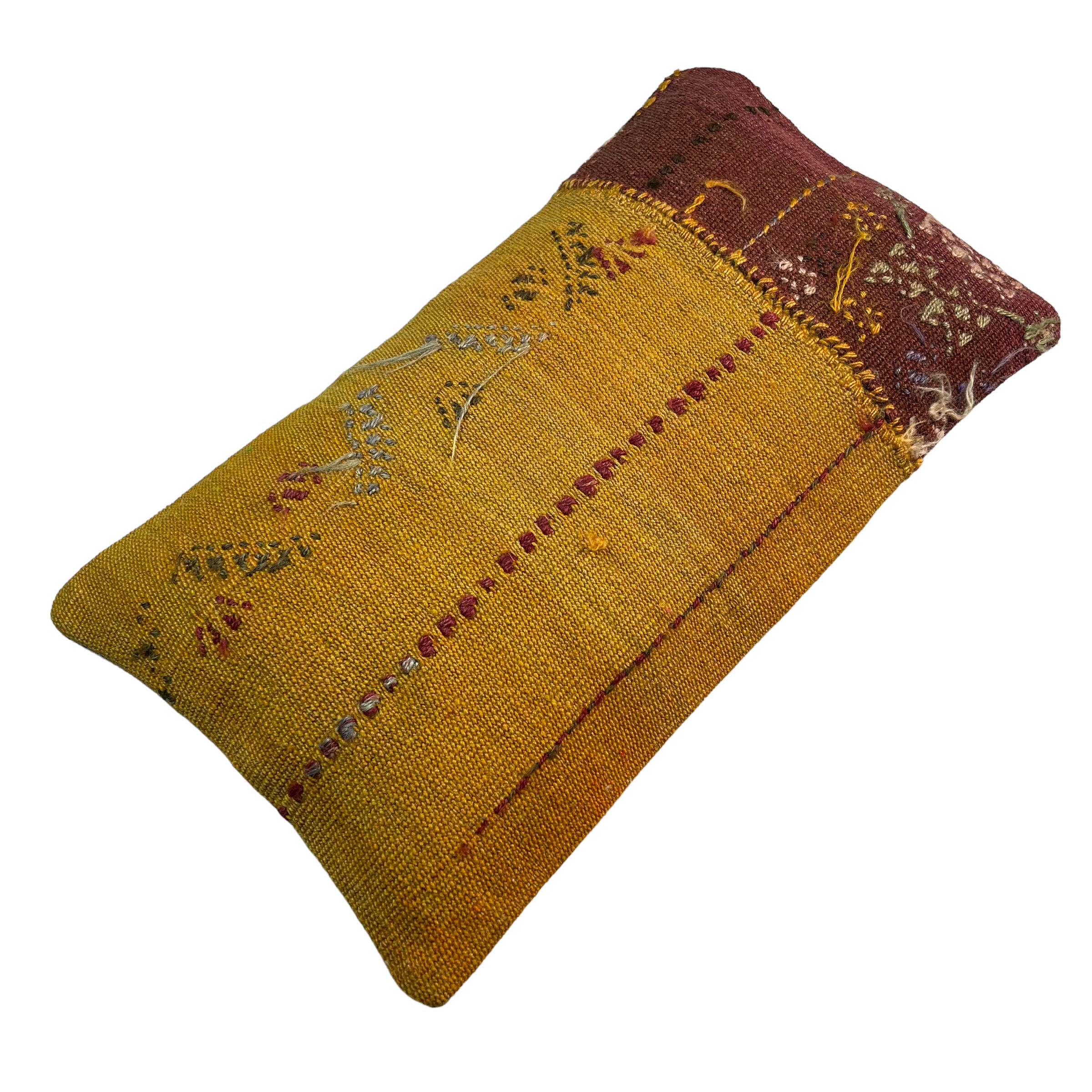 Housse de coussin vintage turque faite à la main, 30 x 50 cm
