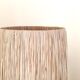Italian ceramic lamp, raffia lampshade, 60s