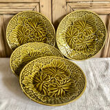 4 plates barbotine Gien