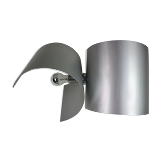 Giuliano Cesari Silver Wall Adjustable Lamp for Nucleo Sormani, 1960 Italy