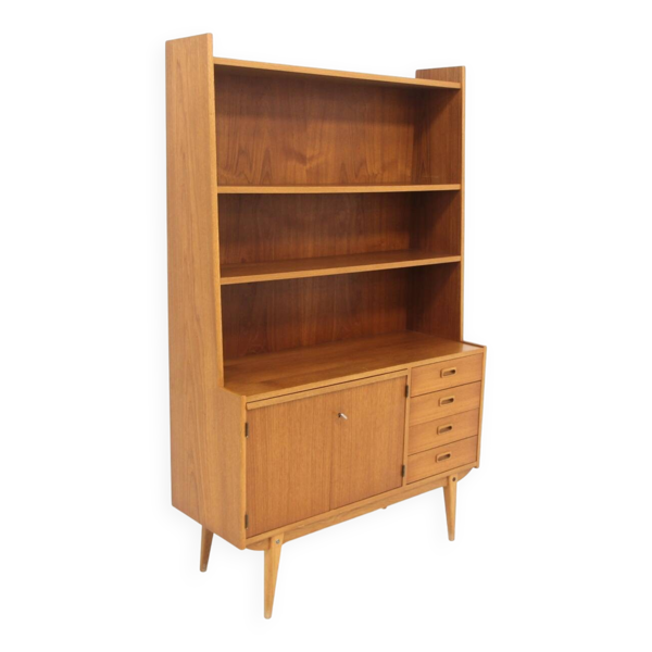 Secrétaire scandinave en teck et en chêne, Suède, 1960