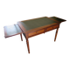 minister's desk - 2 drawers - solid wood - faux leather writing pad - Louis Philippe
