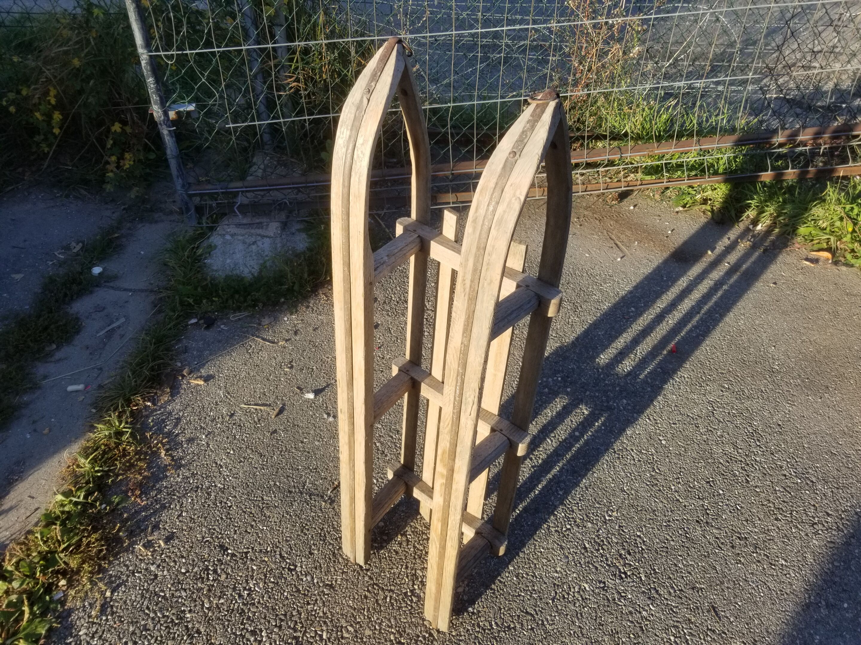 Old sled - wooden sled - Vintage