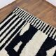Unique natural wool Moroccan rug 3x2 m