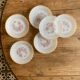 Lot de 6 assiettes à dessert vintage Termocrisa