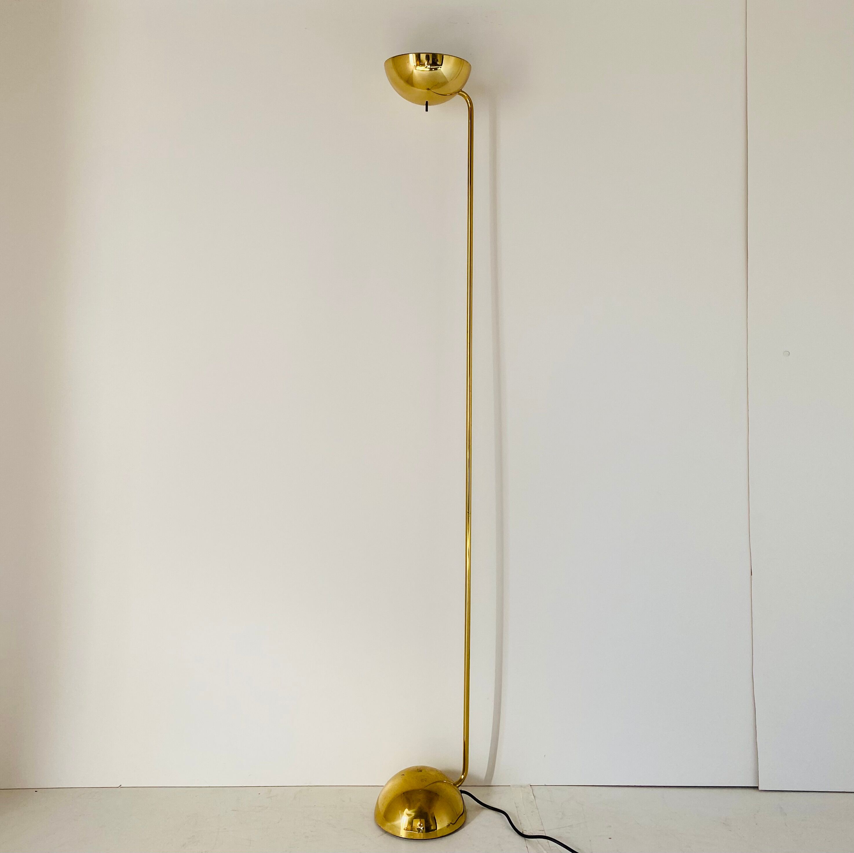 Golden floor lamp by Tronconi, Italy 1980s