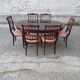 Set table ovale et 6 chaises vintage occasion