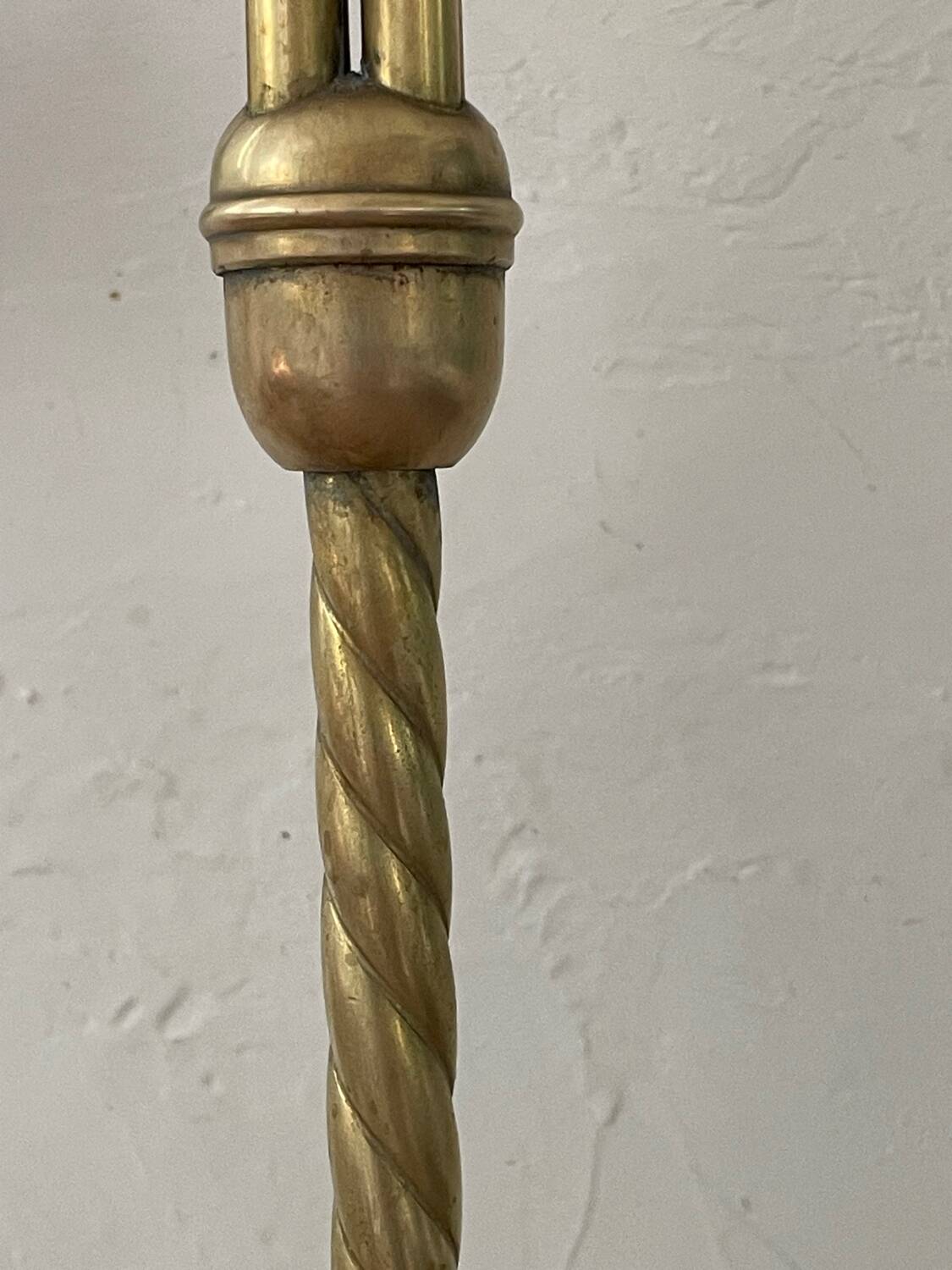 Vintage 4-light brass lamp