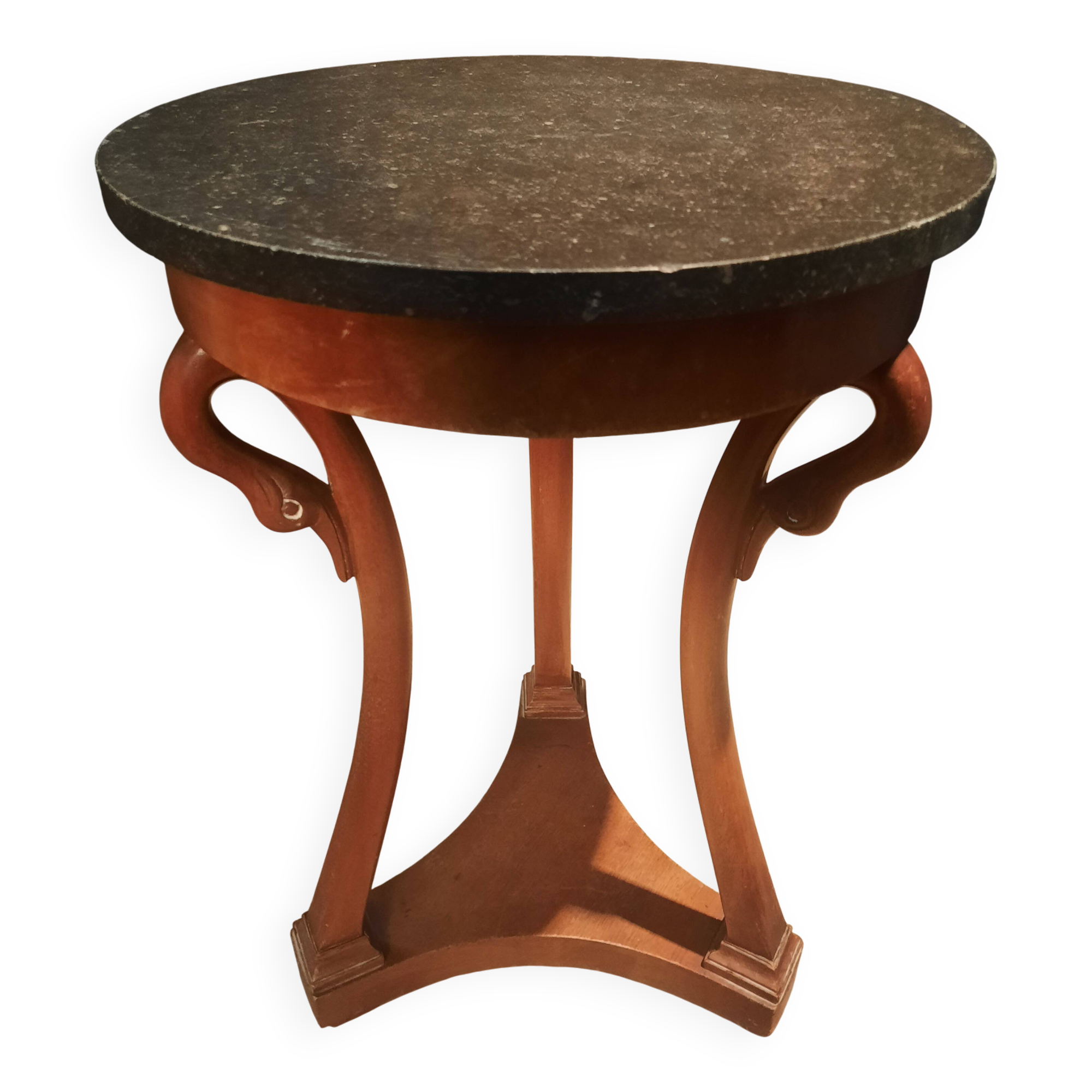 Side table with a swan neck.