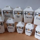 15 vintage spice boxes in porcelain from Badonviller 240561