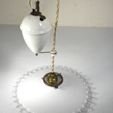 "RISE AND LOWER" SUSPENSION in OPALINE from the 1940s