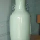Large Chinese baluster vase in porcelain with bird and flower decoration.