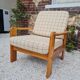 Fauteuil suédois en pin 1970