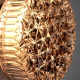 Pair of wall lights, cut glass, Spain, 1970