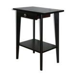 60s black drawer bedside