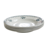 Hollow plate 4, terre de fer, Céranord, vintage French