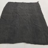 Anthracite Grey Large Area Soft Kilim Rug For Bedroom, 147x205 Cm