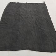 Tapis Kilim doux anthracite gris grande surface pour chambre, 147x205 cm