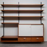 Teak wall shelf designed by Jul de Roover