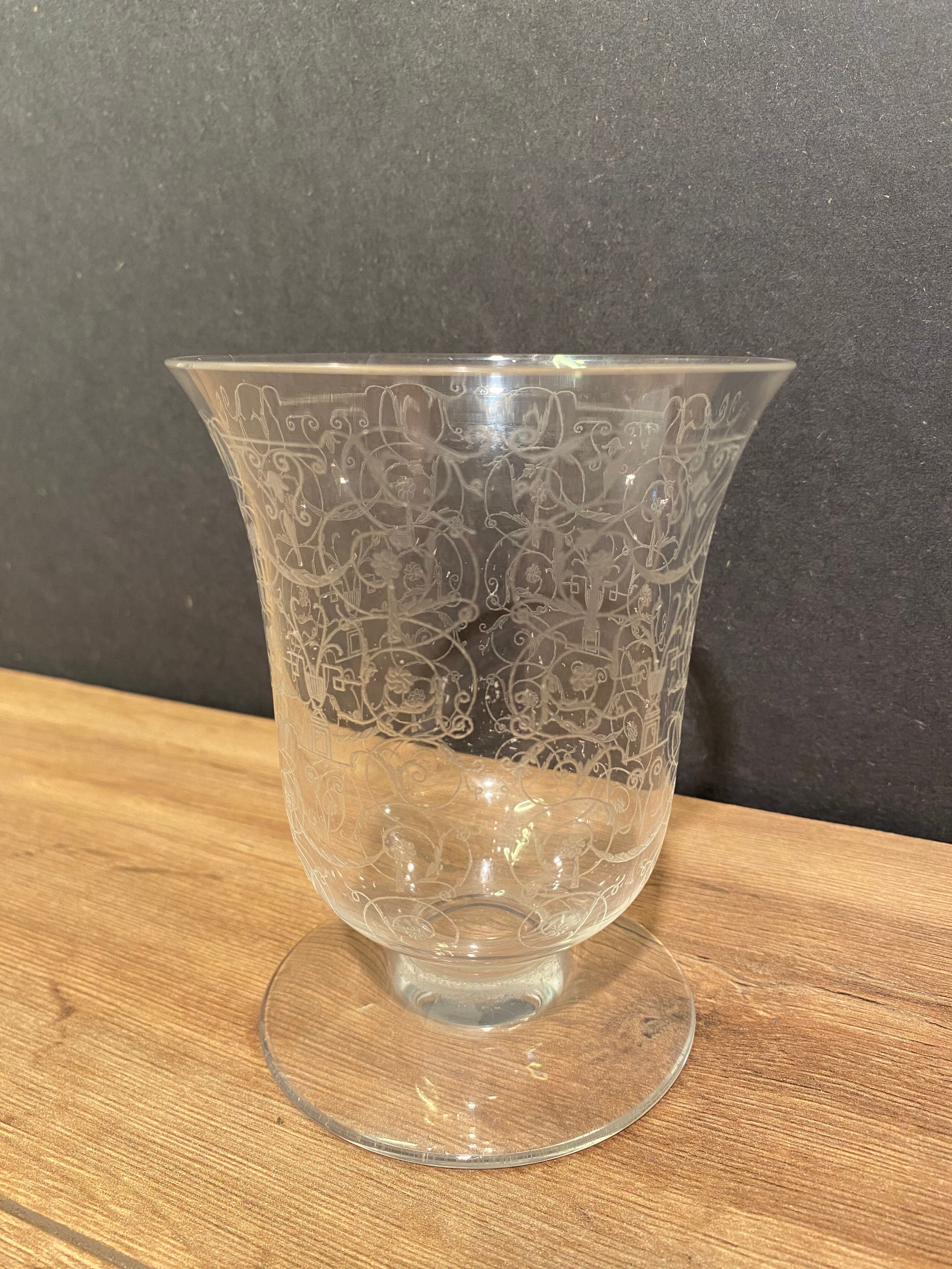 Crystal vase signed Baccarat