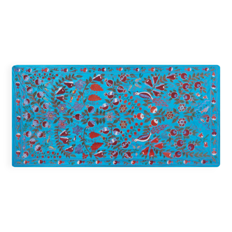 Hand knotted rug, vintage Turkish rug 101x194 cm