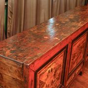 Antique Chinese sideboard 3 doors + 3 drawers