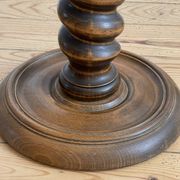 Turned wooden side table