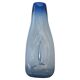 Beautiful Vintage Murano Modern Vase, Blue and Clear Glass, 1970's