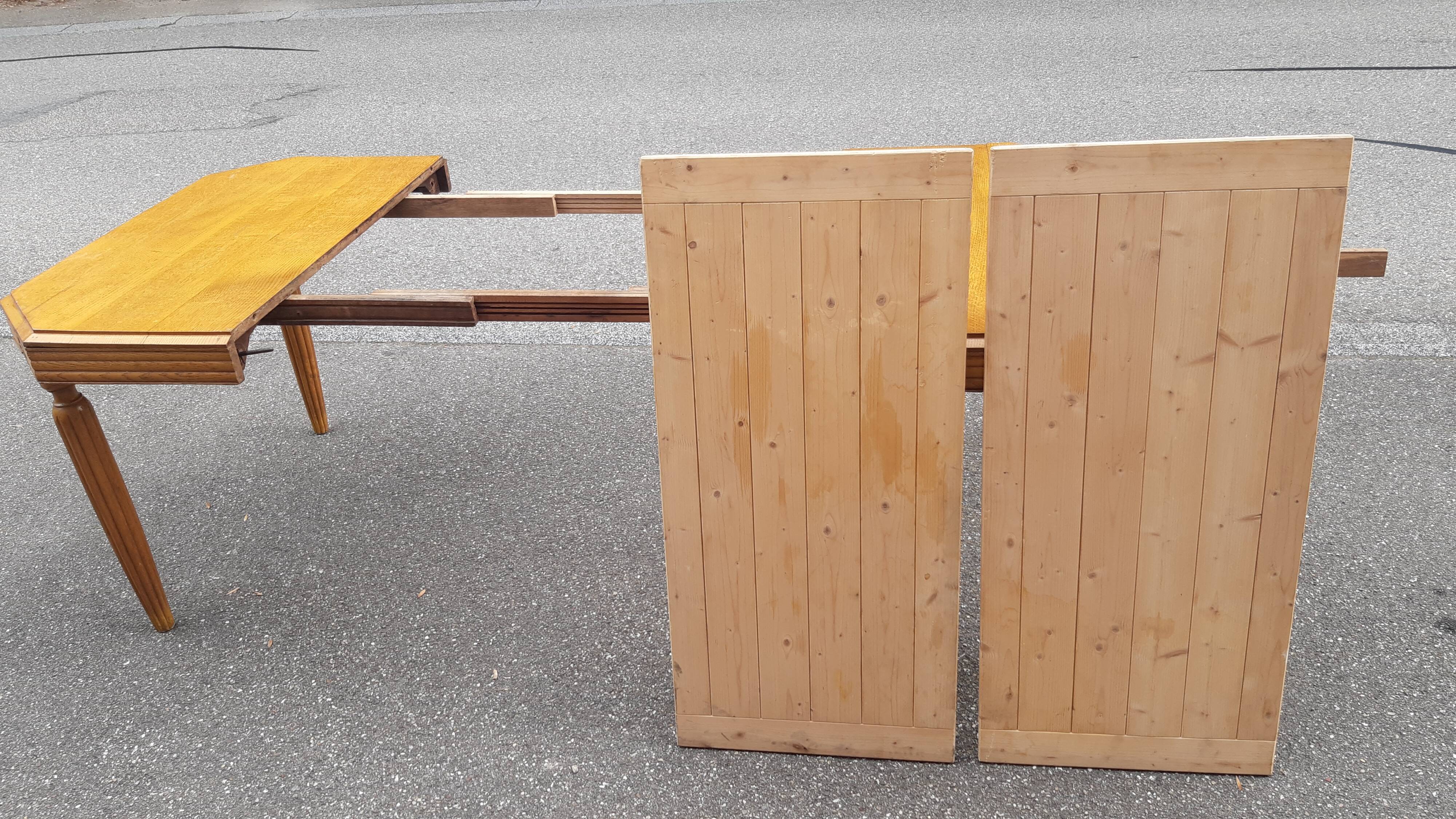 Solid oak art deco table
