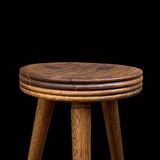 Old small wooden tripod stool