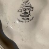 Plat à huîtres en forme de poisson modèle copenhague par longwy france ancien et collector