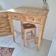 Bureau / Side table / Console in solid wood in Louis-Philippe style