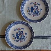 Paire d'assiettes plates Johnson Brothers « Hearts & Flowers »