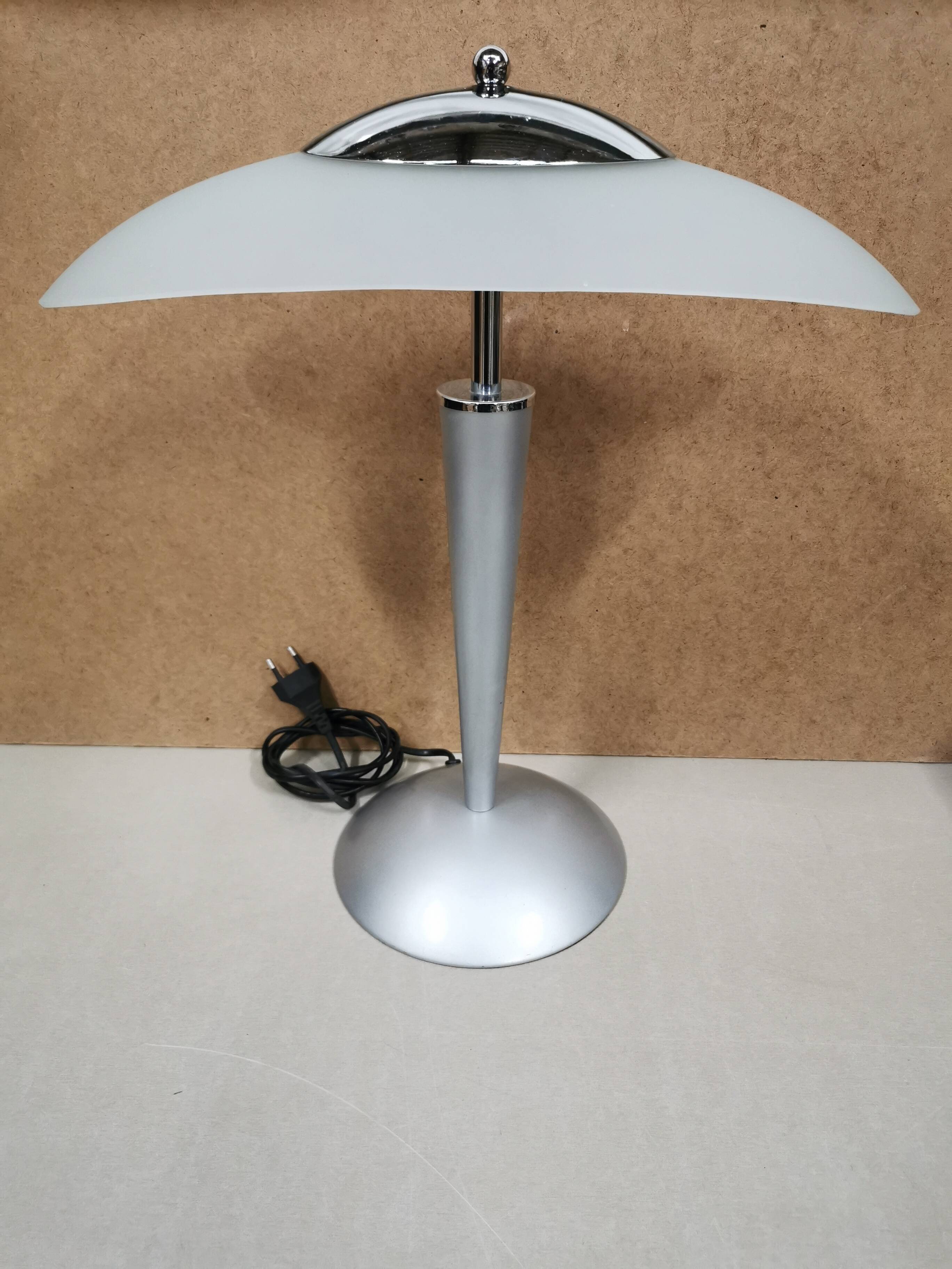 Lampe de bureau Champignon UNILUX vintage Design 90's . interrupteur Tactile