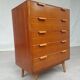 Walnut tallboy chest of drawers
