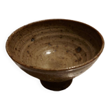 Cup on foot in pyrite stoneware