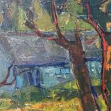 Large Vintage Painting Landscape signed by Svan Grandin (1906- 1982)