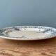 Set of 8 flat plates 19th century Terre de Fer, “Stella” Onnaing earthenware