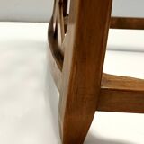 Paire de fauteuils en tissu vert olive de Paolo Buffa avec structure en noyer