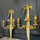 Pair of nineteenth century sconces in bronze and porcelain