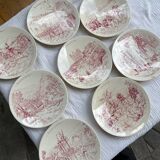 Set of 8 Sarreguemines “Madagascar” plates
