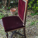 English chair in mahogany, X-shaped legs – 19th century