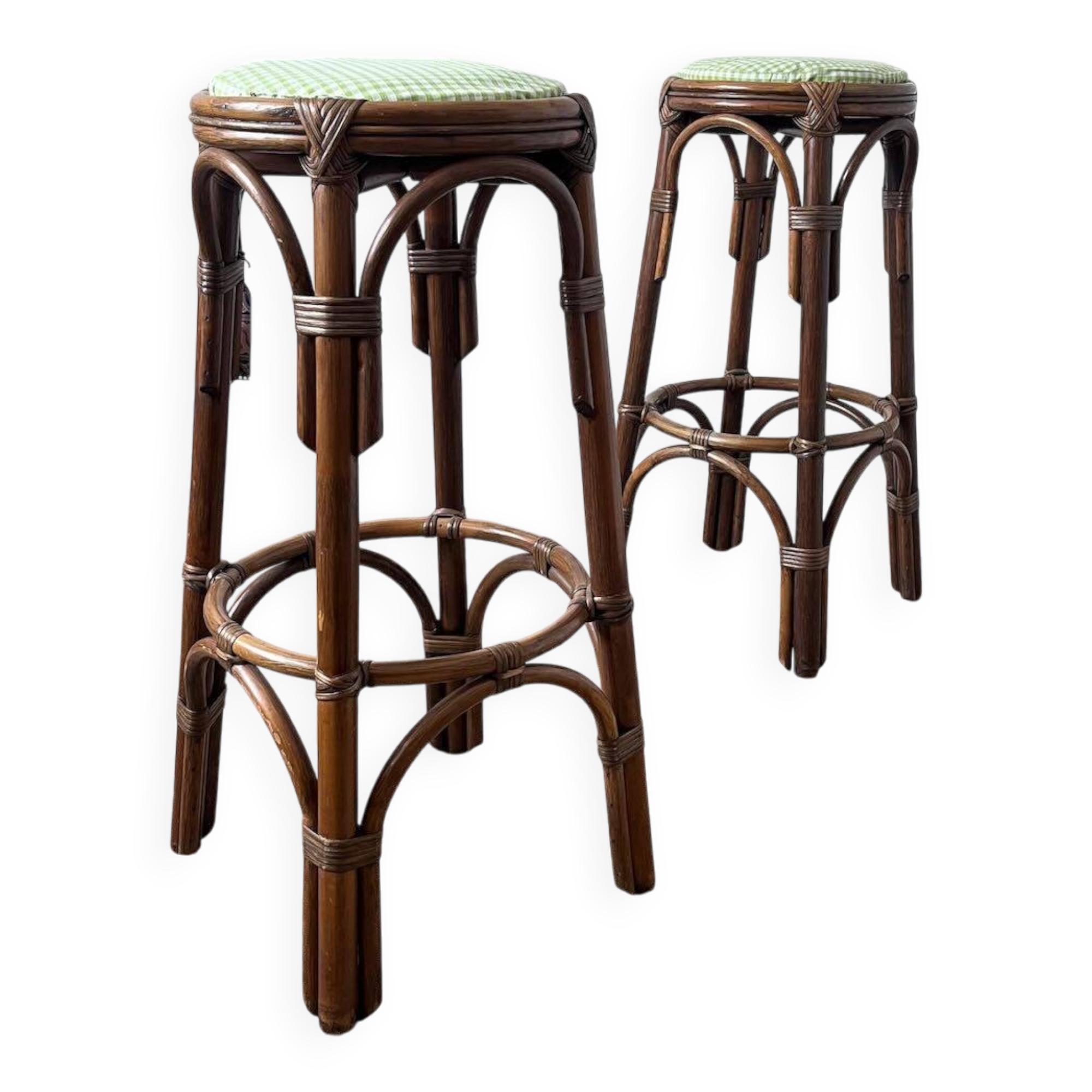 Paire de tabourets de bar