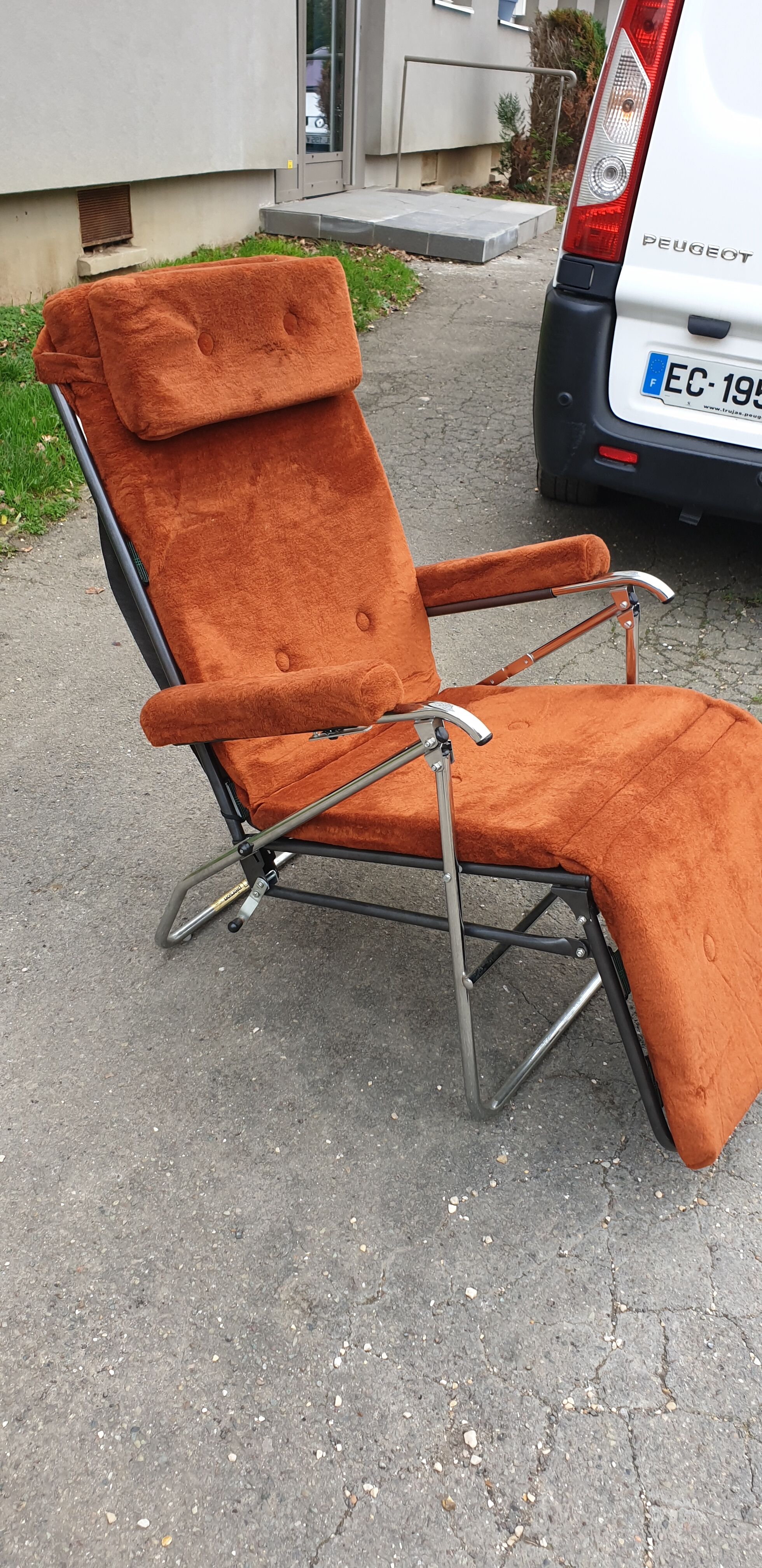 Vintage Folding Armchair by Pierson