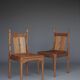 Rare Dutch Dutch side chairs by Alexander Kropholler, 1930s