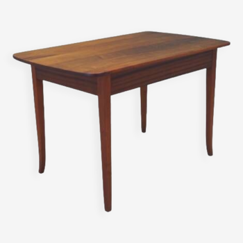 Table en acajou, design danois, années 1970, production : Danemark