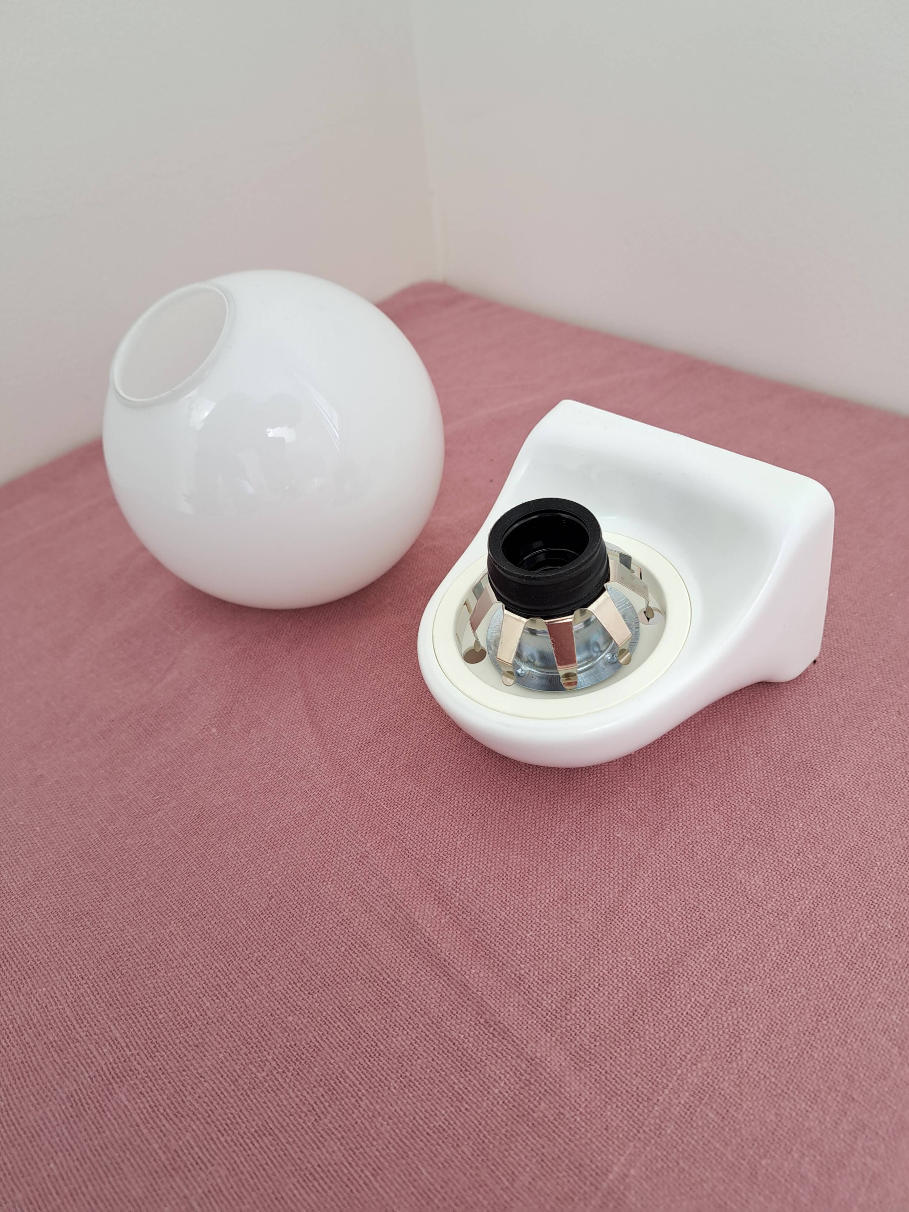 Pair of Syla night light or bathroom design space age