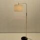 Adjustable brass floor lamp. France, 1970